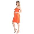 thumbnail image 2 of 24seven Comfort Apparel Knee Length Maternity Strapless Mini Dress, 2 of 3