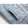 thumbnail image 4 of LZLER Classic Jean Jacket for Men Slim Denim Jacket with Hole, 4 of 6