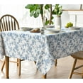 thumbnail image 2 of Cotton Rectangular Tablecloth 60×84 Inch, Floral Flower Vintage Farmhouse Washable Table Cover for Party Picnic Dinner Decor, 2 of 6