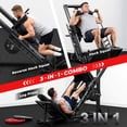 thumbnail image 6 of FORGEMUS 1100lb Leg Press Machine，Hack Squat Machine with linear bearings for Home Gym，with 100 LB Weight Plate workout equipment for Strength Training, 6 of 11