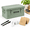 Green Kit, variant on Green Galvanized Steel Seed Storage Box With Lid, Handle and 4 Compartments