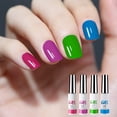 thumbnail image 4 of Esmalte de uñas Clearance (Buy 2 get 1 free) Esmalte de Uñas de Gel Pintado Set Art Gel 12 Colores Neon Amarillo Verde Purpurina Astilla Oro 96ml, 4 of 9