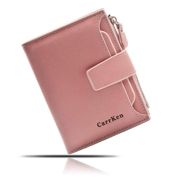 Wallet Women Leather Small, Wallet Women Wallet (Pink)