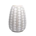 thumbnail image 1 of Alluring Ceramic Planter, Gray & White, 1 of 1