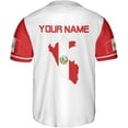 thumbnail image 3 of Personalized Peru Baseball Jersey, Peruvian Proud Flag Jersey Shirt Peru Coat of Arms Peruvian Gift for Men Women (4XL), 3 of 4