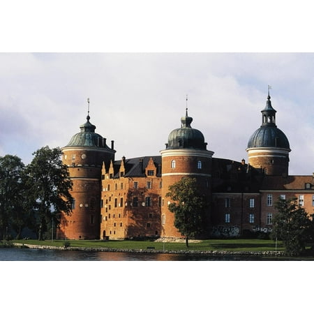 Gripsholm Castle - Gripsholm Castle on Lake Malaren, Mariefred, Sodermanland, Sweden, 16th-19th Century Print Wall Art