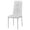White, variant on Best Master Trina Bi Cast Leather Dining Side Chair in Gray (Set of 2)
