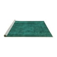 thumbnail image 2 of Ahgly Company Machine Washable Indoor Rectangle Abstract Turquoise Blue Modern Area Rugs, 8' x 12', 2 of 4
