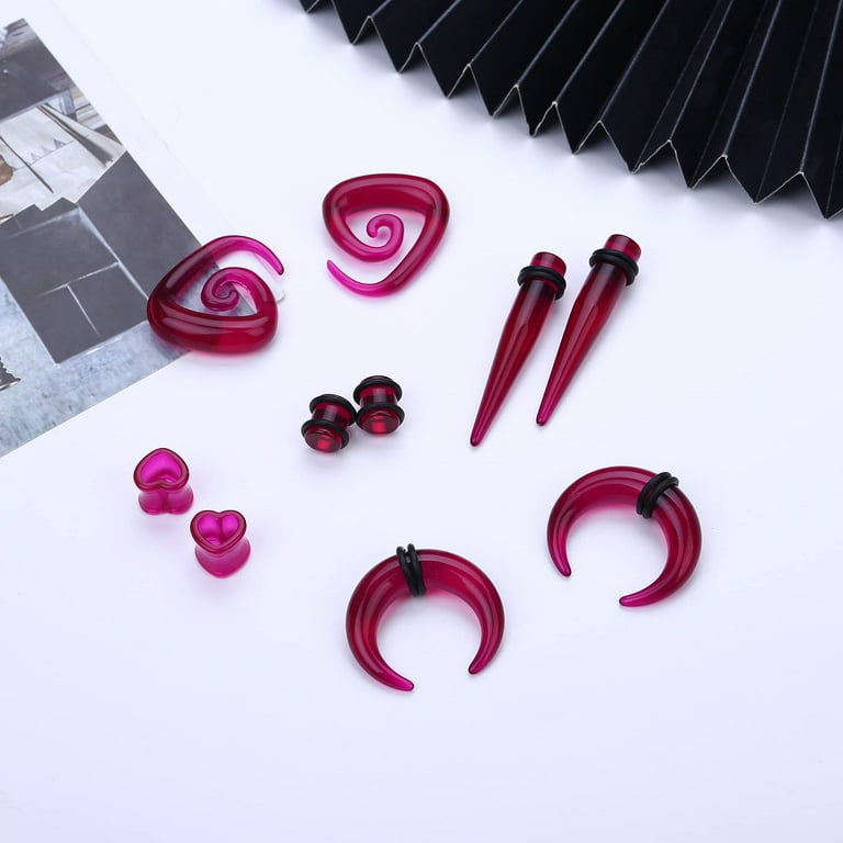 Jstyle 84 Pcs Ear Stretching Kit 14G 00G Ear Gauges Expander Set