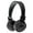 Black, variant on On-Ear Headphones with Microphone, Lightweight Folding Stereo Bass Headphones with 1.5M No-Tangle Cord, Portable Wired Headphones for Smartphone Tablet Computer MP3 / 4 - Black