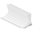 thumbnail image 1 of Medias Hanes Double Tough 12 Pares Altas Blanco/Gris Talle 6-12, 1 of 7
