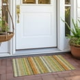 thumbnail image 6 of Addison Rugs Chantille Indoor/Outdoor Transitional Stripes Aloe Washable Rectangle Rug, 1'8" x 2'6", 6 of 6
