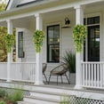 thumbnail image 5 of 2 Pcs Artificial Hanging Plants Outdoor, 30 Inch UV Resistant Fake Vines with Flowers, Plastic Greenery for Porch, Patio, Garden Decor, Indoor Hanging Basket Filler, 5 of 9