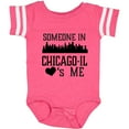 thumbnail image 3 of Inktastic Chicago Illinois Someone Loves Me Skyline Boys or Girls Baby Bodysuit, 3 of 5