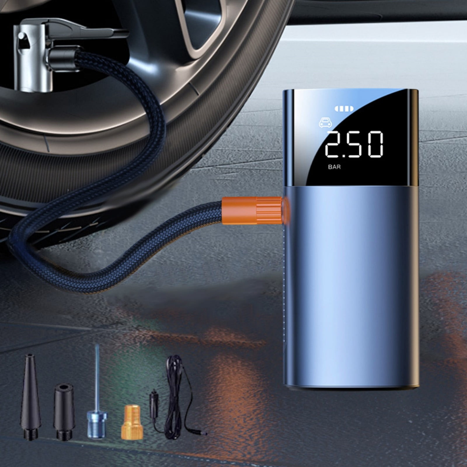 Tunhigl Car Inflator Pump Wireless Inflator Pump Car Tire Inflator Pump Portable High Pressure Pump