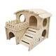 thumbnail image 1 of Casa de madera para hámster, accesorios para jaulas, caseta para hámster, caseta divertida, casa para jerbos 14cmx13cmx125cm, 1 of 9