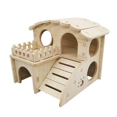 Gazechimp Hamster House Fun Habitat Decor Hideaway Cage Accessories, Gerbil House 14cmx13cmx12.5cm