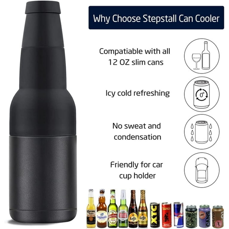 Double Wall Vacuum Insulated Stainless Steel Can Cooler 12oz Beer Bottle  Cooler Holder With Beer Opener - Buy Double Wall Vacuum Insulated Stainless  Steel Can Cooler 12oz Beer Bottle Cooler Holder With