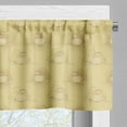 thumbnail image 5 of Ambesonne Beige Valance & Curtain, Pumpkins Field Halloween, 55"x30", Beige, 5 of 6
