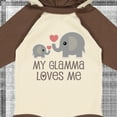 thumbnail image 4 of Inktastic My Glamma Loves Me Grandchild Boys or Girls Long Sleeve Baby Bodysuit, 4 of 5