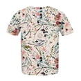 thumbnail image 3 of Womens Summer Tops 2023 Trending Plus Size Short Sleeve Shirts O Neck Tunic Print Summer Tees Summer Blouses For Women 2023, 3 of 5