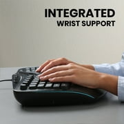 Perixx Periboard-312 - Black - Wired USB Backlit Ergonomic Computer Keyboard - US Layout