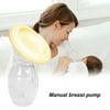 Hot Sale Upgraded Mom Breast Feeding One-handed Manual Breast Pump Baby Milk Feeding Saver Bottle Silicone Artifact Nipple Suction Container(Clear)
