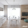 thumbnail image 3 of Hunter - Saddle Creek 3-light Brushed Nickel, Medium Size Chandelier, Dimmable, Schoolhouse Style, Candle Shaped, for Bedrooms, Dining, Living Rooms - 19356, 3 of 7