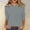 Grey, variant on LINGLANG Womens Tops Trendy 3/4 Length Sleevetops Casual Loose Fit Crewneck T Shirts Cute Solid 3/4 Length Tunic Tops Under $5