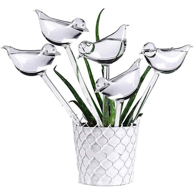 Plant Watering Globes, Bird Shaped Automatic Water Bulbs, Moisture Control For Up To 3 Weeks, Slow Drip Irrigation System, Travel Friendly Decoration For Indoor Outdoor Use