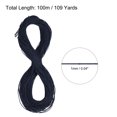 thumbnail image 2 of Uxcell Elastic Cord Heavy Stretch String Rope for Crafting DIY Sewing Hook Straps Camping Tie Down Strap Navy Blue 1mm x 100m, 2 of 5