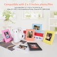 thumbnail image 7 of 1 PC Bright Mini Photo Frame,Rivet Pink Color Frame,Picture Frame Compatible with 2 x 3 Film,Vertical Photo Frame,Mini Photo Holder Easy to Use (Rose Pink), 7 of 7