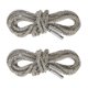 thumbnail image 1 of Uxcell 1-Par de Cordones de Rhinestone 63" Cuerdas de Cristal para Zapatillas Gris oscuro, 1 of 1