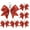 Red, variant on 6 Pack Silver Cheer Bow Keychain Rhinestones Bow Keychains Glitter Cheerleader Key Ring Bowknot Key Rings for Cheerleading Sports Accessories