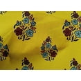 thumbnail image 4 of oneOone Cotton Poplin Fabric Leaves & Floral Block Print Fabric BTY 56 Inch Wide, 4 of 4