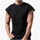 thumbnail image 2 of Hombres sin Mangas Camiseta Delgada Kam Hombro Color Sólido Suelto Ajuste, Transpirable Y Cómodo Top de Verano, 2 of 6