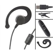 VEC Single Ear USB Headset with volume control