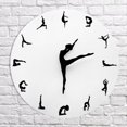 thumbnail image 1 of Reloj de Pared con Encantador Bailarín de Yoga, Decoración de Habitación de , Reloj de Pared Moderno, Reloj de Decoración de Pared con Actor Bailarín, 1 of 4