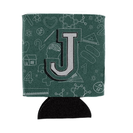 Carolines Treasures CJ2010-JCC Letter J Back to School Initial Can or Bottle Hugger Can Hugger multicolor