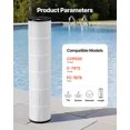 thumbnail image 4 of Pentair CCP520 Replacement Filter Cartridge, 4-Pack Hot Tub Spa Pool Filter 130 Sq. Ft - Compatible with CCP520, 4 of 11