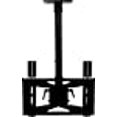 thumbnail image 3 of VMP LCD-MID-CB Universal Mid-Size Flat Panel Ceiling Mount for 27 to 42-Inch Displays (Black), 3 of 3