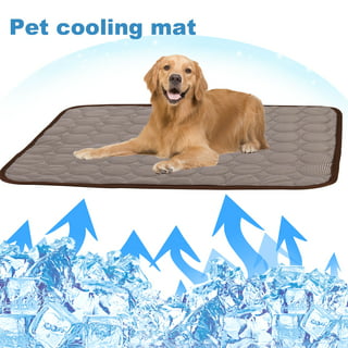 Arf Pets Dog Cooling Mat 23” x 35” Pad for Kennels, Crates, Beds,  Non-Toxic, Durable Solid Self Cooling Gel No Refrigeration or Electricity  Needed