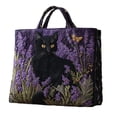 thumbnail image 2 of Uuiauoio Canvas Tote Bag Large Capacity Shoulder Bag for Women Fashion Printed Beach Shopping Work Travel Daily Use Gift Idea, 2 of 6