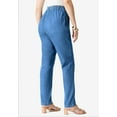 thumbnail image 3 of Roaman's Women's Plus Size Tall Plus Size Easy-Wear Straight Leg Jean, 3 of 5