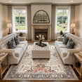thumbnail image 3 of Toyoso 9x12 Area Rug Living Room Rugs - Soft Machine Washable Oriental Vintage Floral Distressed Rug Large Indoor Floor Carpet for Bedroom Under Dining Table Home Office Decor-Multi, 3 of 8