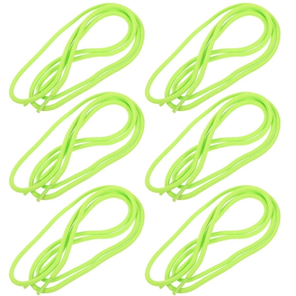 Shoelace 6 Pcs Flat Shoelaces Sports Shoes Hockey Supplies Round Colored Athletic Polyester