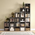 thumbnail image 4 of ANHXN Narrow Bookshelf, Open Bookcase, Coner Shelf, Storage Shelves, Display Storage Shelves, Floor Standing Unit, Home Decor, Furniture for Home Office, Living Room, Bedroom, 4 of 12