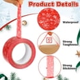 thumbnail image 3 of Cinta Adhesiva gisgfim 2 Rollos 5 cm x 91 m Copos de Nieve Navideños, 3 of 7