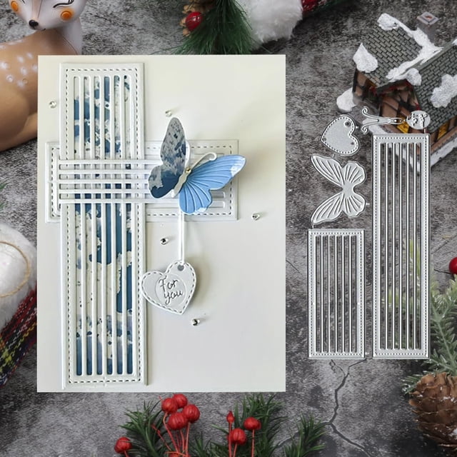 Troqueles Feemkota de mariposa y ventana tipo persiana para manualidades