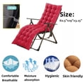 thumbnail image 4 of Bxaolu Patio Lounge Chair Cushion, Waterproof Gravity Chair Cushions with Ties, 62.5x19 Inches Chaise Lounge Chair Cushion for Outdoor Indoor Furniture, Home Office Chair Pads, 4 of 9